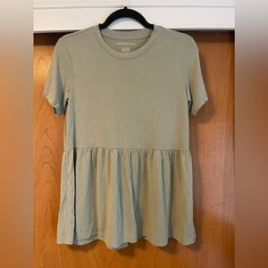AE super soft peplum tee